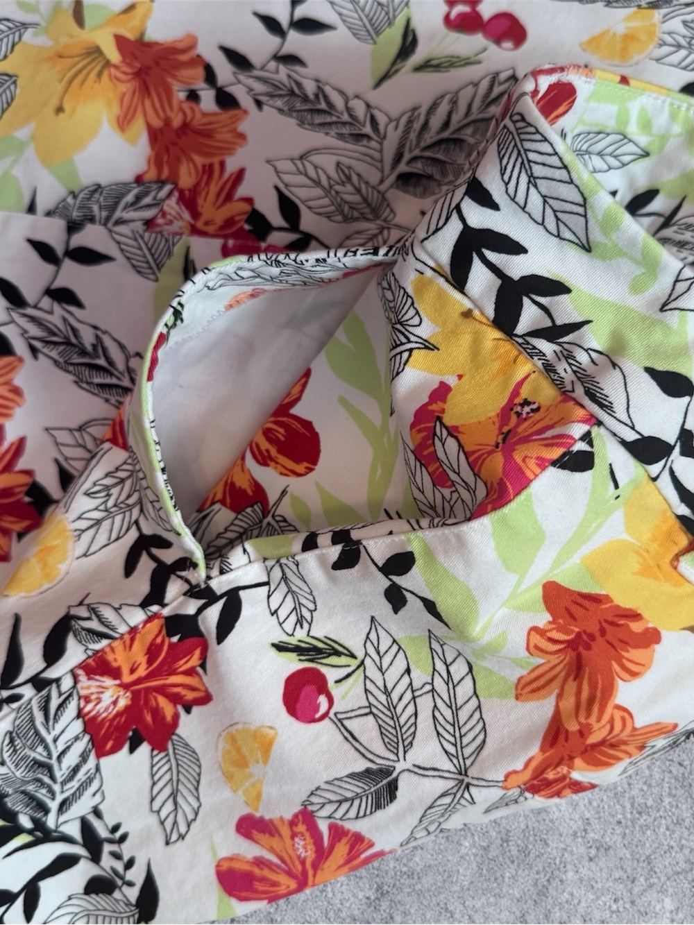 Christopher & Banks Floral Skort Size 14 Tropical Stretch Summer Skort - Picture 3 of 6